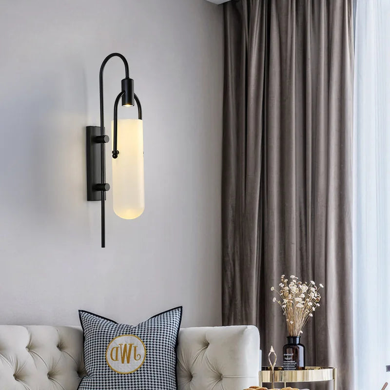 Afralia™ Postmodern LED Wall Sconce for Bedroom, Living Room, and Corridor Aisle