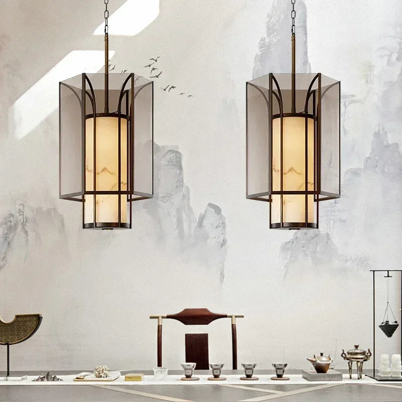 Afralia™ Chinese Retro Chandelier for Bedroom, Tea Room, Foyer, Hallway, Restaurant