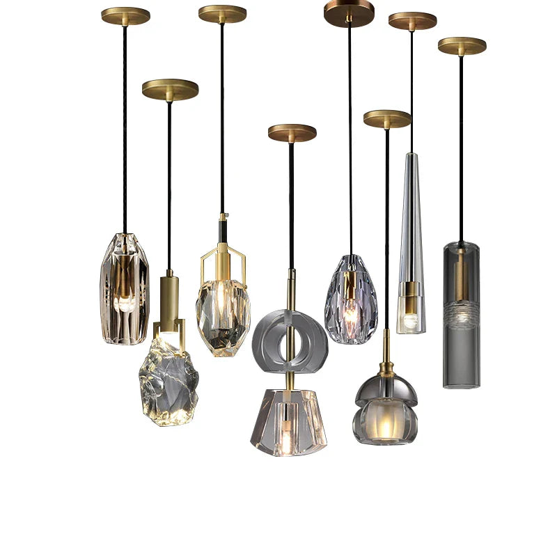 Afralia™ Luxury Copper Pendant Lights for Modern Room Decor