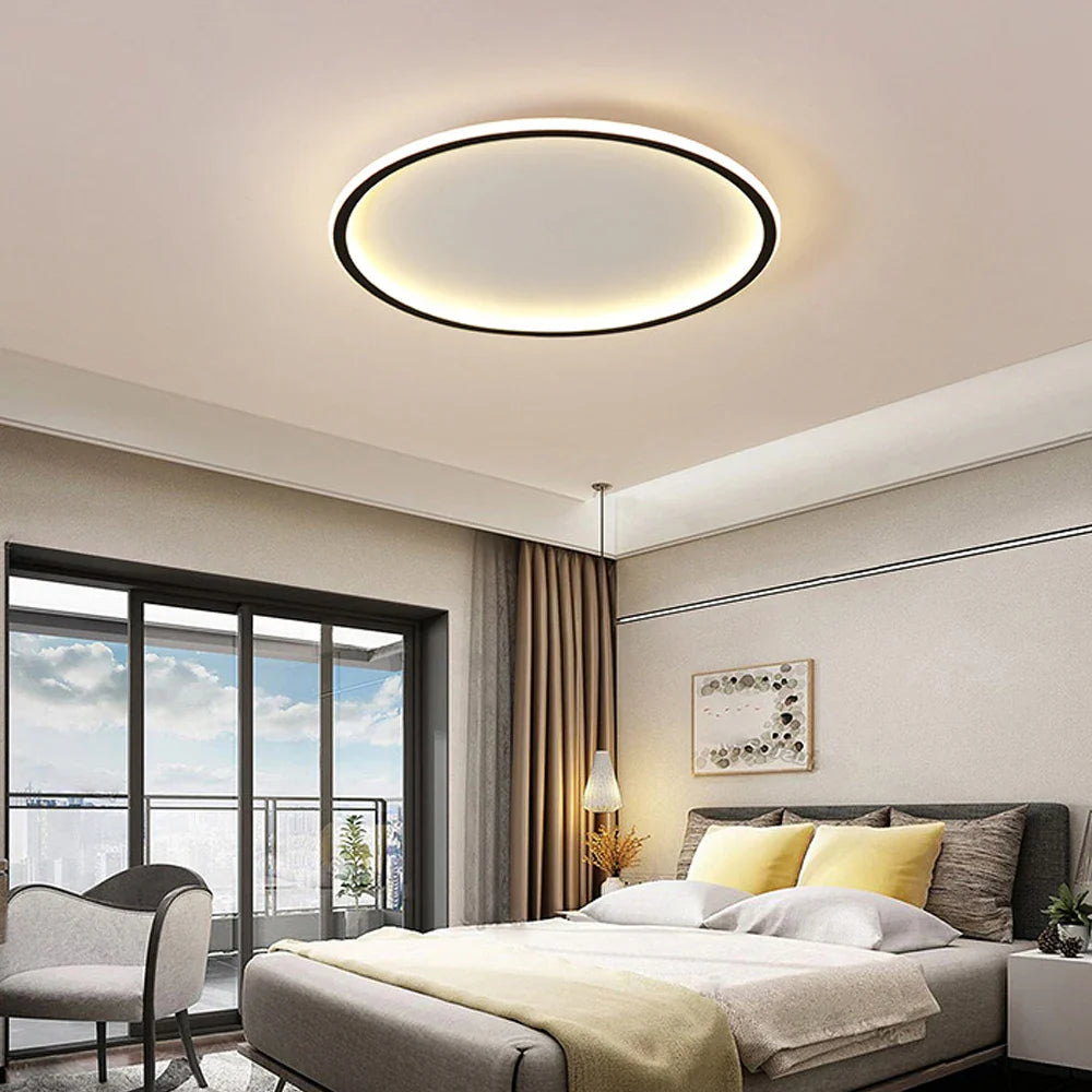 Afralia™ Round Nordic LED Ceiling Lamp for Modern Indoor Lighting