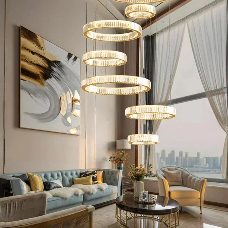 Afralia™ Nordic Crystal Pendant Chandelier for Dining & Living Room Lighting