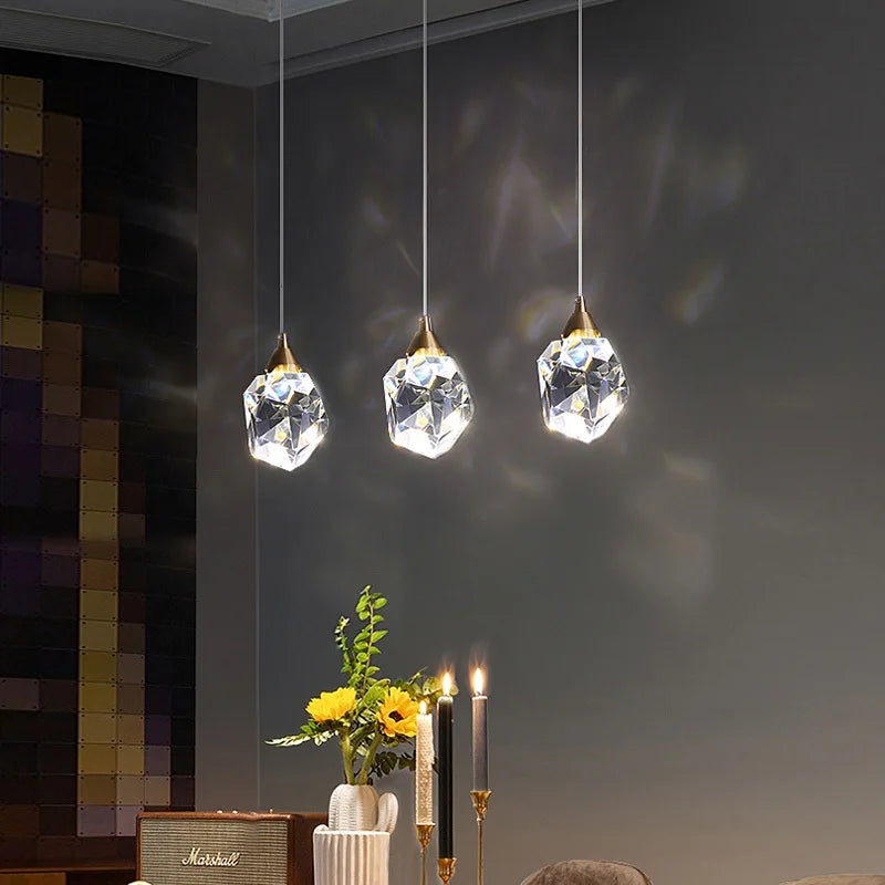 Afralia™ Crystal Chandelier Pendant Lights for Dining Room & Bedroom