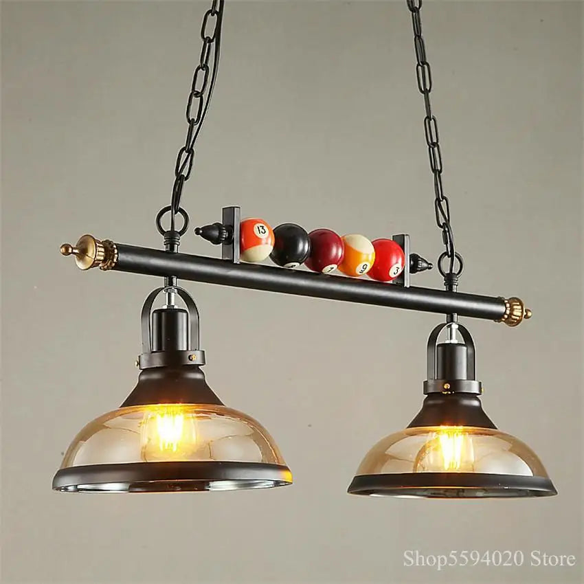 Afralia™ Nordic Billiard Table Pendant Lamp Retro Industrial Lights for Home, Restaurant, Bar, Cafe