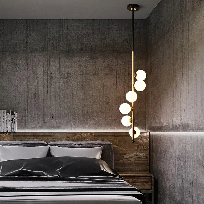Afralia™ Glass Ball Pendant Lights for Home Decor and Dining, Nordic Minimalism Style