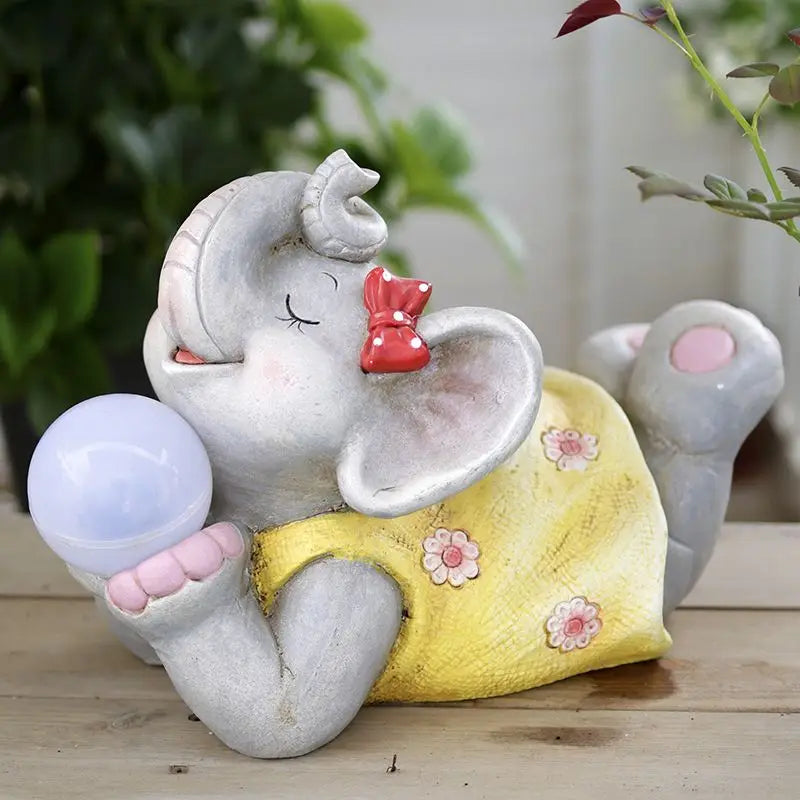 Afralia™ Elephant Garden Decoration | Creative Animal Flower Pots for Kindergarten and Outdoor Decor