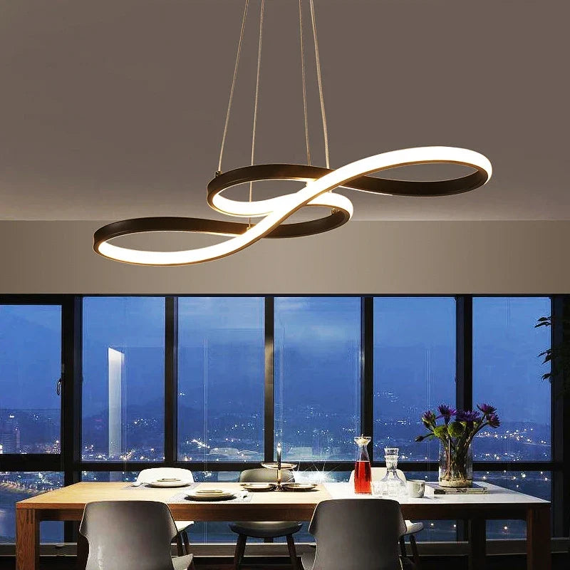 Afralia™ Gold LED Chandelier: Modern Nordic Dining Room Pendant Lights, Ideal for Kitchen, Bar, Office.