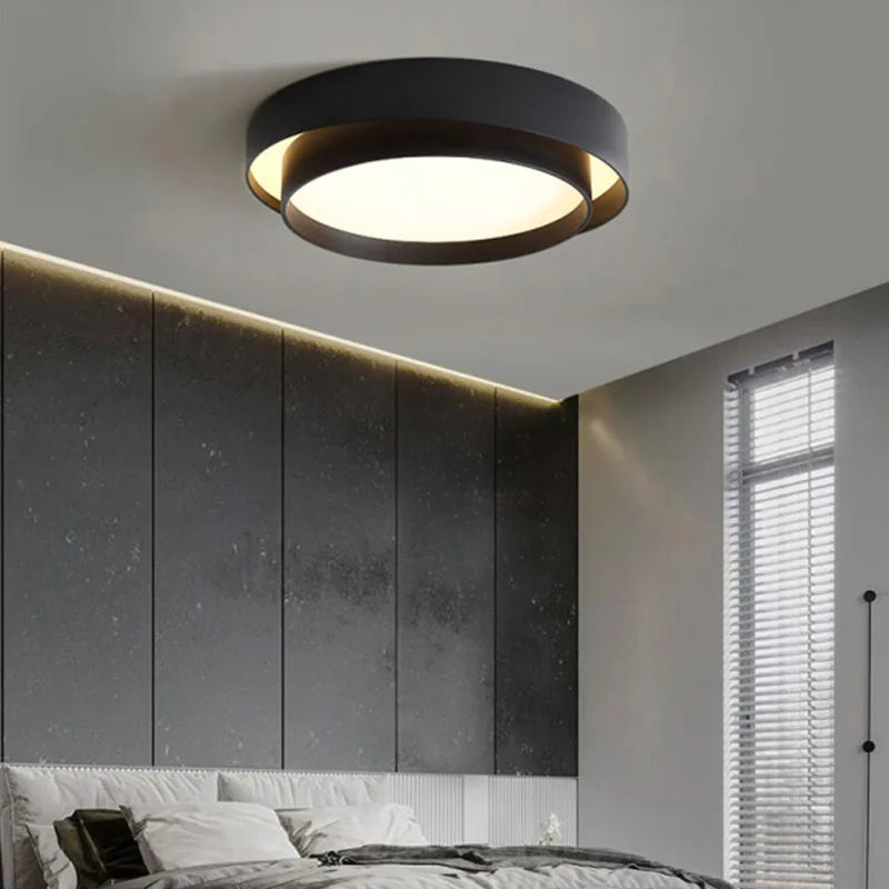 Afralia™ Nordic Round Ceiling Lamp for Living Room, Bedroom, Dining Room Decor