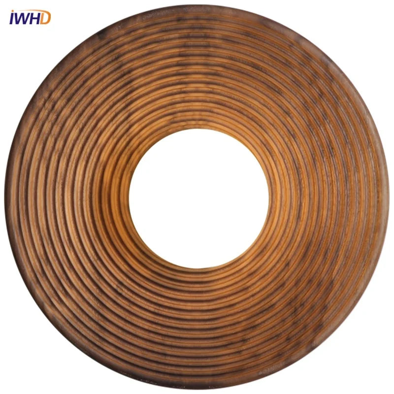 Afralia™ Nordic LED Walnut Wood Glass Wall Light - Modern Simple Luminaire
