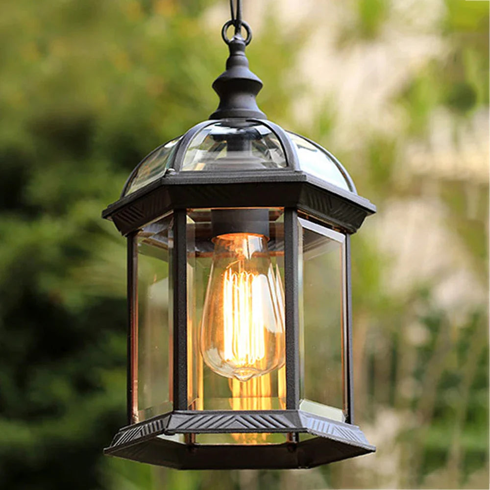 Afralia™ Waterproof Outdoor Chandeliers: European Retro Garden Wall Lights for Villa and Gazebo
