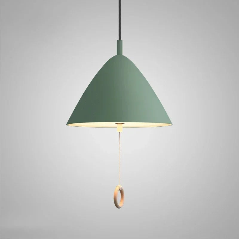 Afralia™ Designer Pendant Light for Dining Room & Bedroom, Pull Switch E27 Fixture