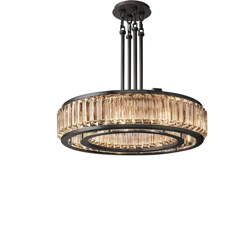 Afralia™ Luxury Black Crystal Chandelier for Elegant Living Room Lighting