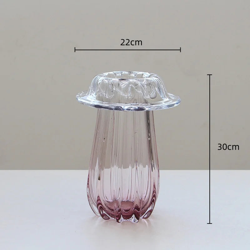 Afralia™ Wave Edge Glass Vase Terrarium for Home Decor & Storage