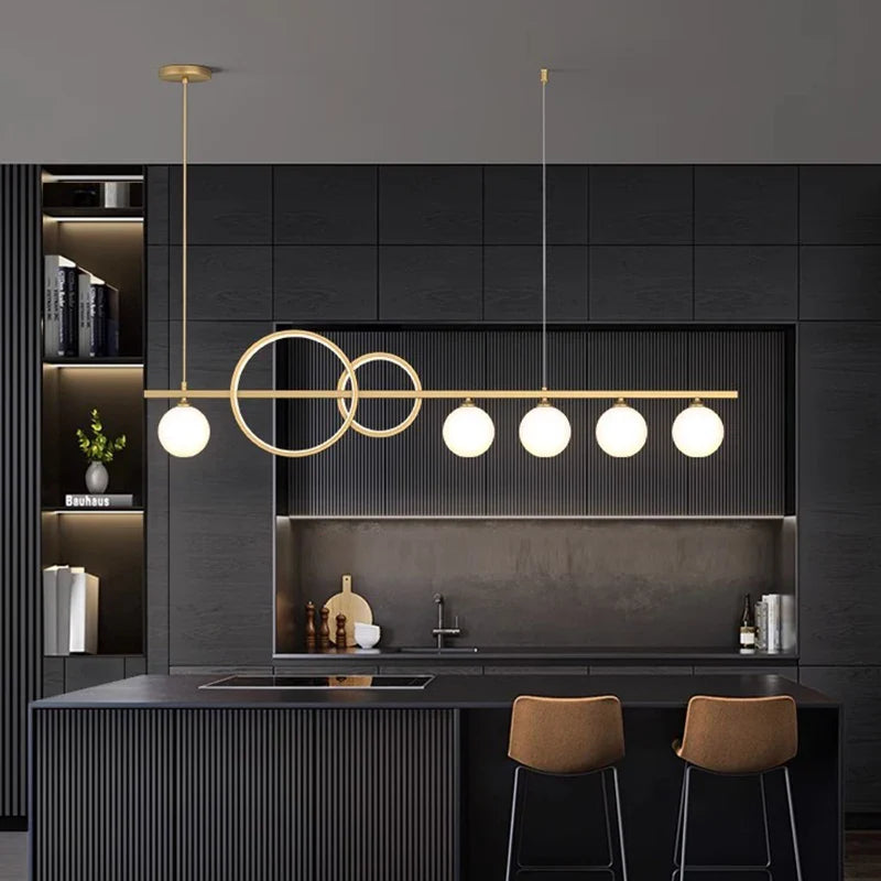 Afralia™ Modern Chandeliers: Dining Room Pendant Light Hanging Ceiling Lamps