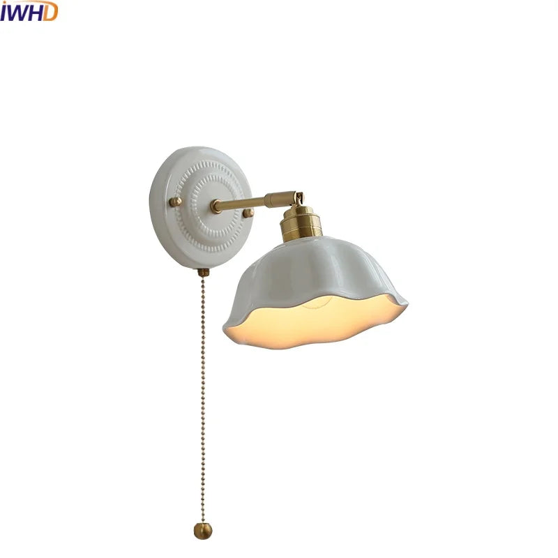 Afralia™ Modern Ceramic LED Wall Lamp for Home Decor