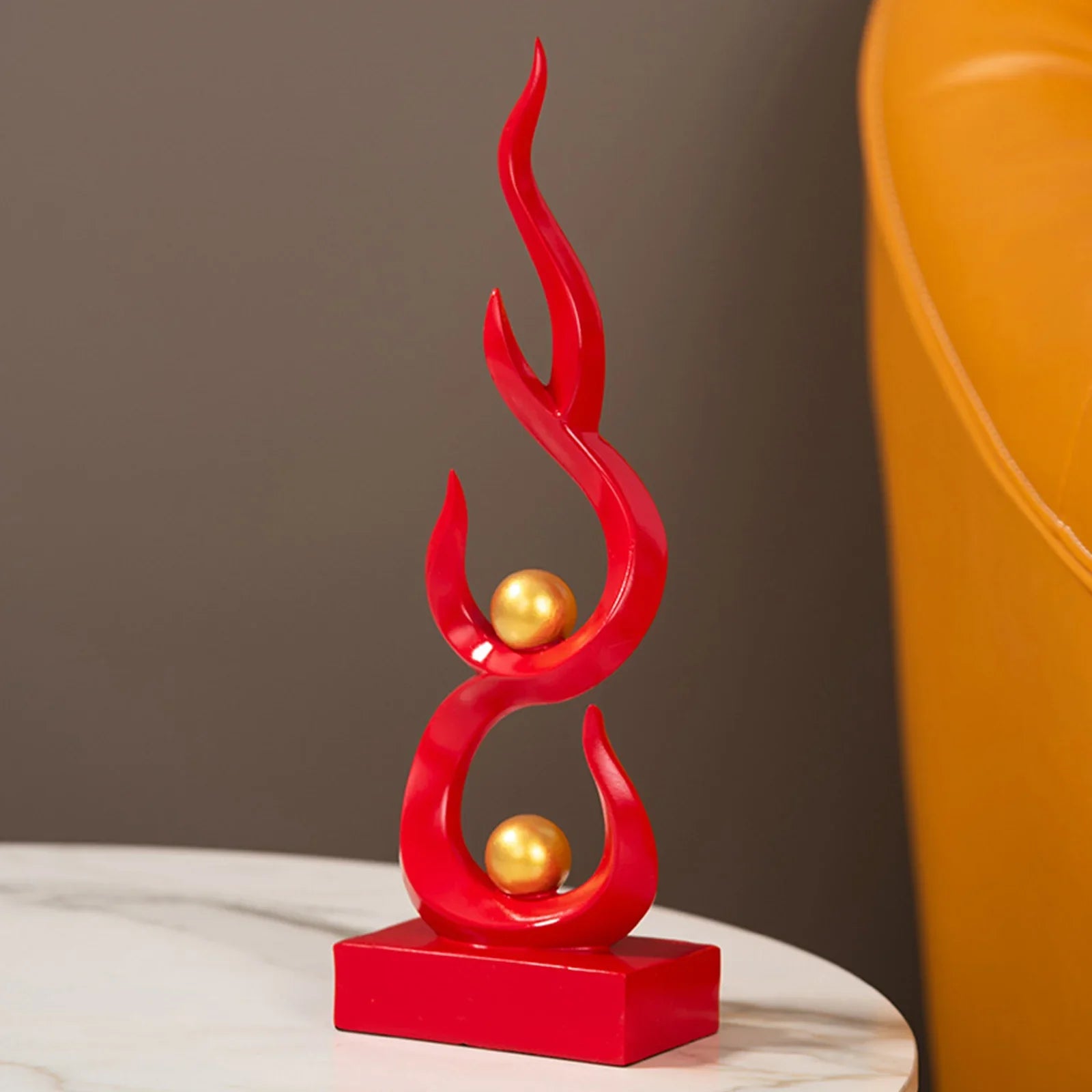 Afralia™ Modern Luxury Resin Abstract Sculpture for Home & Office Decor