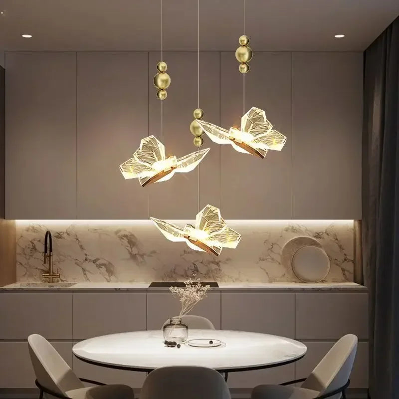 Afralia™ Modern Light Luxury Bedroom Bedside Chandelier