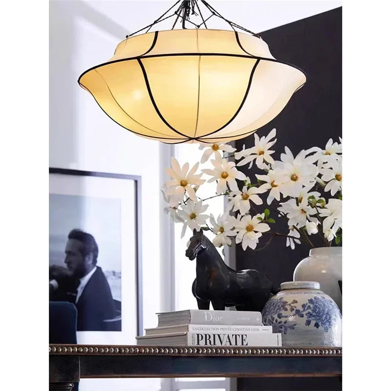Afralia™ Japanese Umbrella Pendant Lamp - LED Ceiling Lantern for Living Room Bedroom Office
