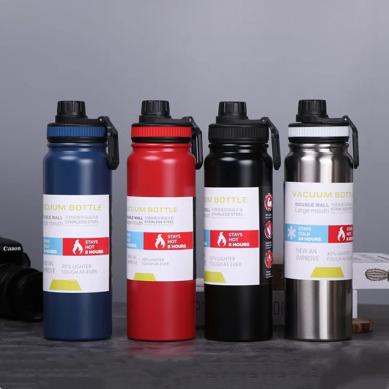 Afralia™ Stainless Steel Thermal Flask with Tea Filter - 304 Leak-proof Water Bottle