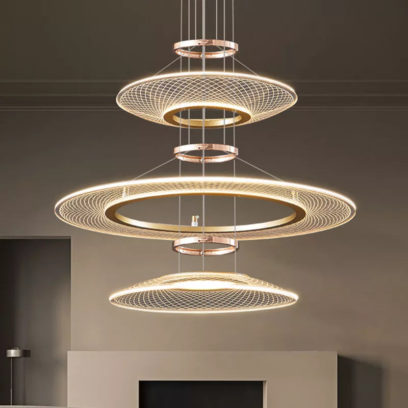 Afralia™ Double Pendant Chandeliers LED Hanging Ceiling Lamp for Living Room Kitchen Island
