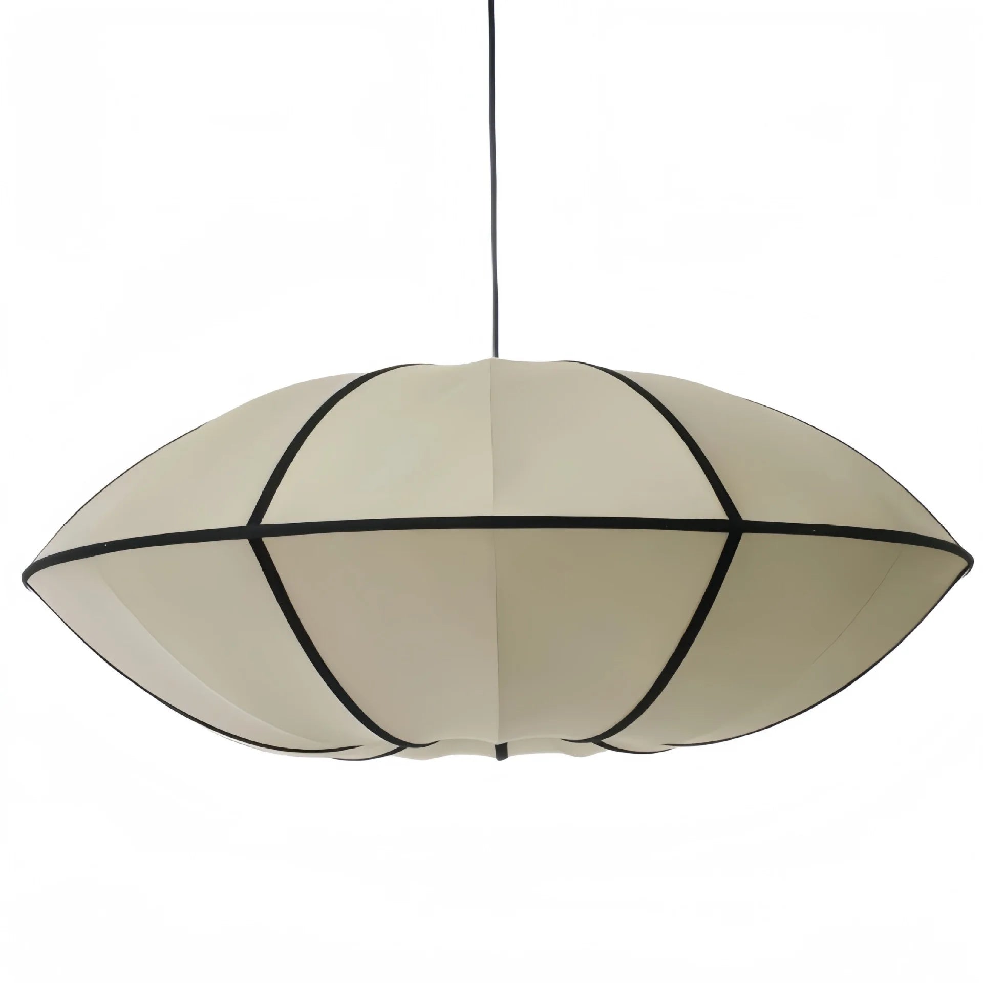 Afralia™ Danish Fabric Pendant Lamp Vintage Chandelier E27 Bulb
