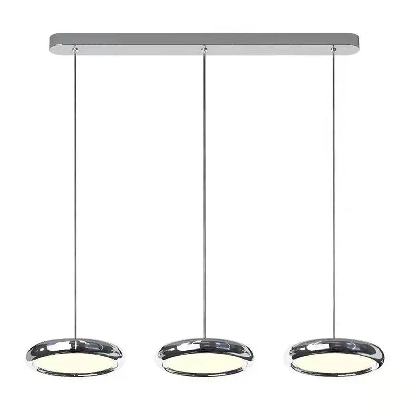 Afralia™ Circular Dining Pendant Chandelier LED Light for Kitchen, Living Room & Bedroom
