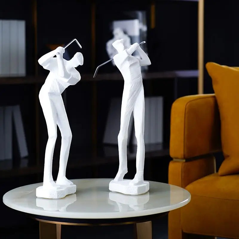 Afralia™ Golf Sculpture Resin Figurine Decorative Ornaments for Home Decoration