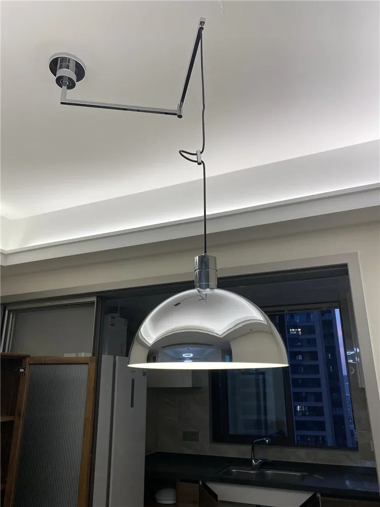 Afralia™ Medieval Design Swing Arm Pendant Light LED E27 Industrial Hanging Lamp
