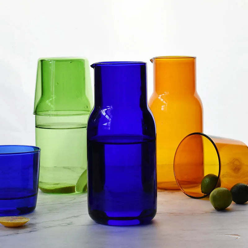 Afralia™ 500ML Borosilicate Glass Tea Pot Cold Water Milk Cup Simple Creative Pot