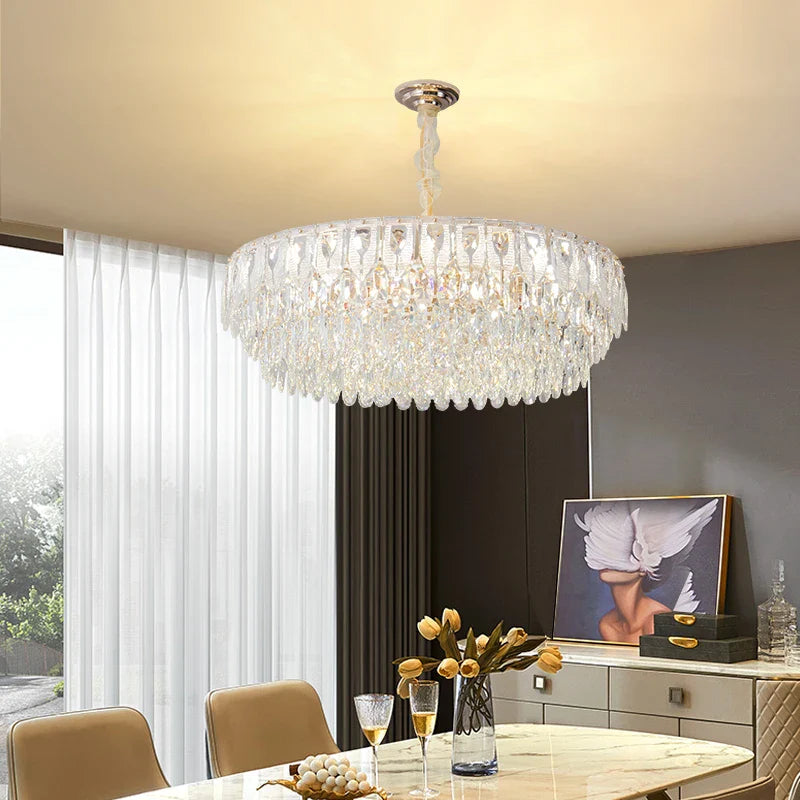 Afralia™ Crystal Chandelier: Modern Luxury Lighting for Home, Hotel, Restaurant