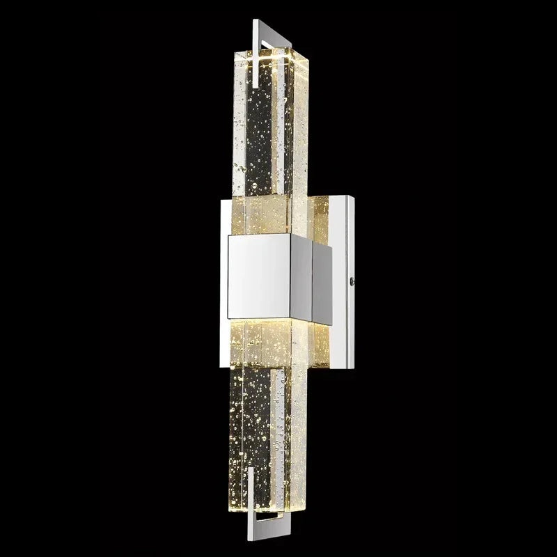 Afralia™ Bubble Crystal LED Wall Lamp: Modern Bathroom Living Room Bedroom Sconce Lighting