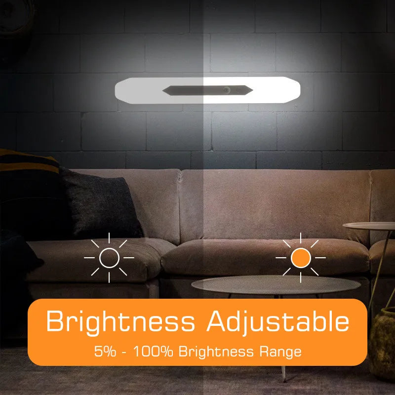 Afralia LED Motion Sensor Night Light - USB Rechargeable 30cm Nightlight