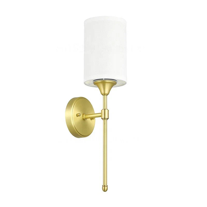 Afralia™ Retro Metal Sconce Wall Lamp with Cloth Shades for Bedroom, Bathroom, and Stairs