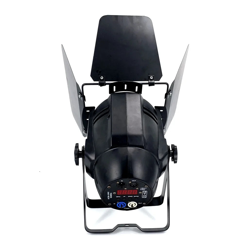 Afralia™ 200W RGBWA-UV LED Par COB Stage Light with Barn Doors