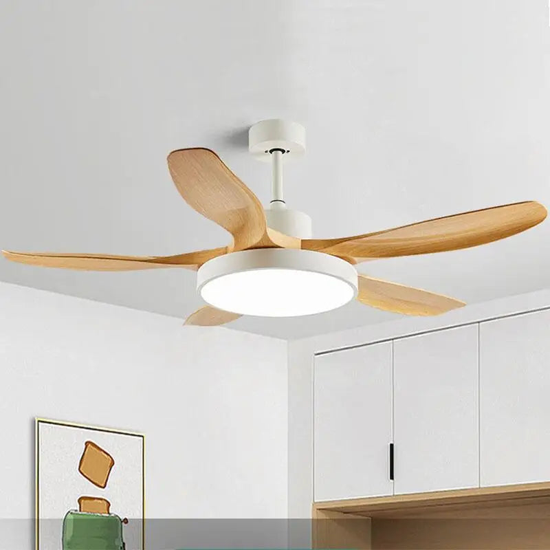 Afralia™ 52" DC Ceiling Fan Light Remote Control LED Living Bedroom 220V 110V