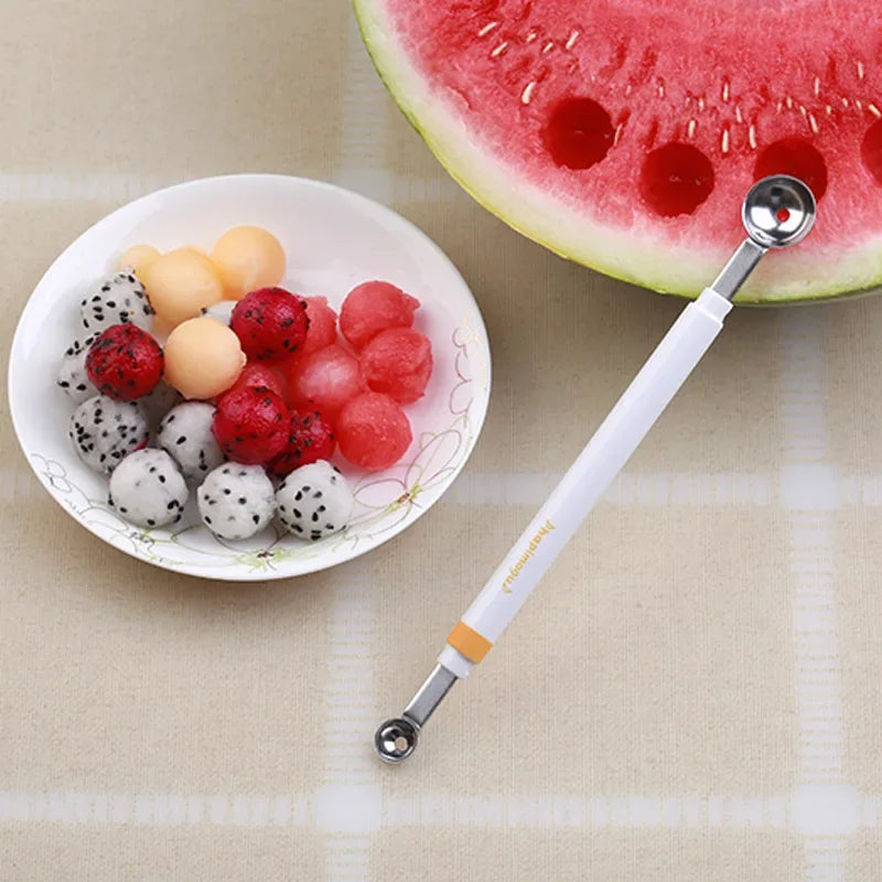 Afralia™ Mini Kitchen Dig Scoop Double-end Tool Melon Spoon Ice Cream Dig Gadget