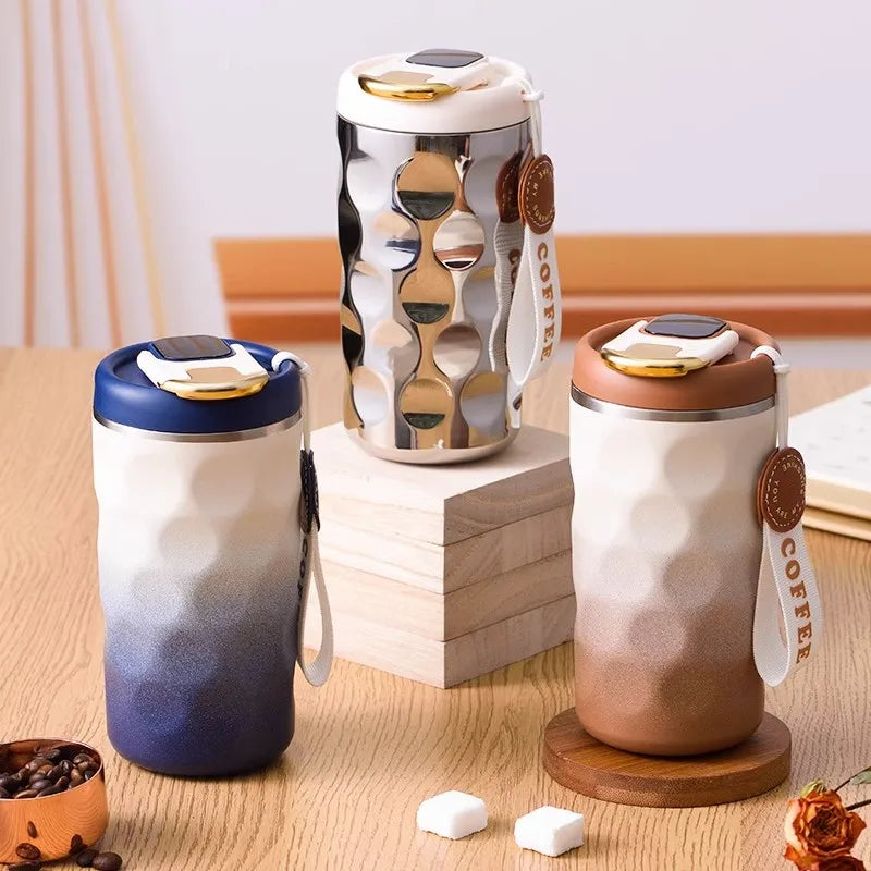 Afralia™ Smart Thermos Cup: One Key Temperature Display Vacuum Flask