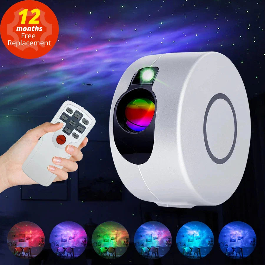 Afralia™ Dynamic Galaxy Star Projector Light for Bedroom Games Room Party