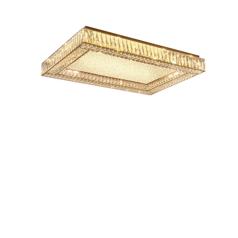 Afralia™ Luxury Gold Titanium Steel LED Ceiling Chandelier - Modern Classic Home Lustre