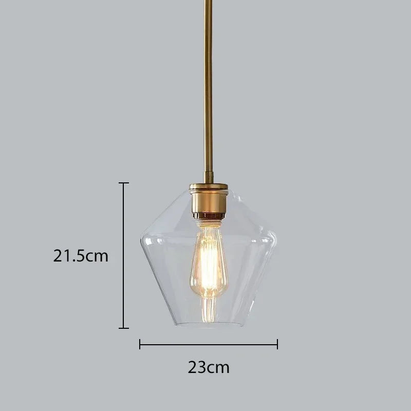 Afralia™ Glass Chandelier: Amber Pendant Lights for Dining, Living Room, Bedroom, Hotel, Cafe