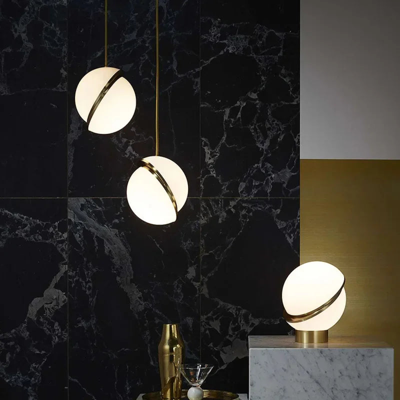 Afralia™ Acrylic Ball Pendant Lamp: Modern Nordic Home Lighting Fixture