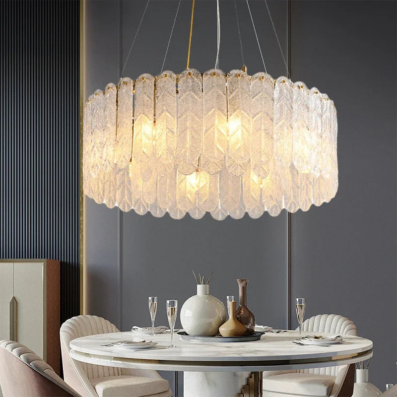 Afralia™ LED Crystal Chandelier for Living Room Dining Bedroom Kitchen