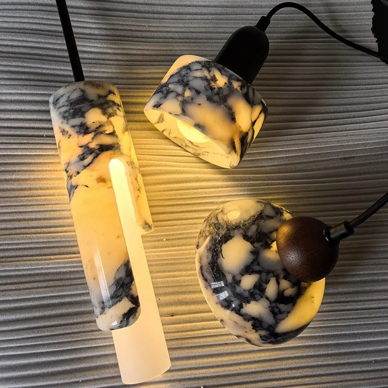 Afralia™ Marble LED Pendant Lamp - Modern Nordic Glass Hanging Light