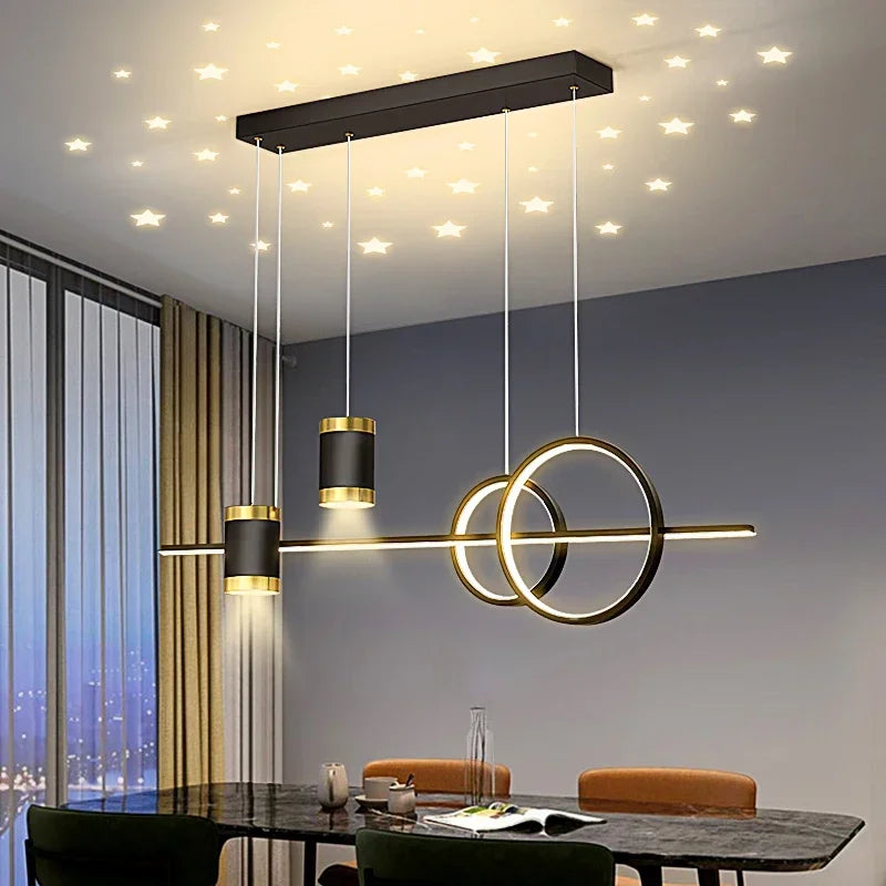 Afralia™ Nordic LED Pendant Lights: Dimmable Kitchen Dining Room Chandelier