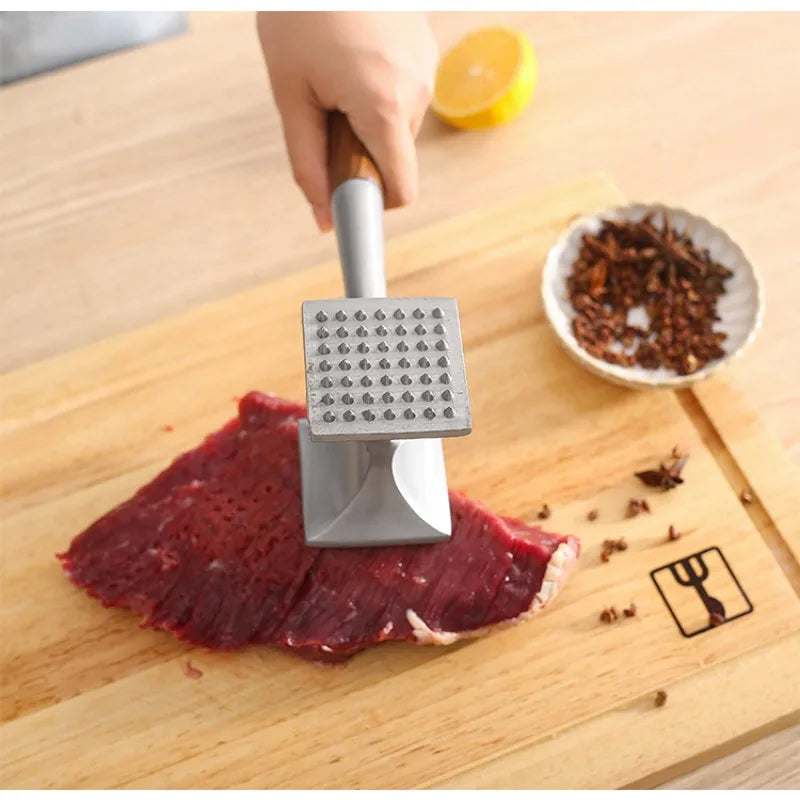 Afralia™ Double Faced Meat Tenderizer for Kitchen - Stainless Steel Meat Hammer