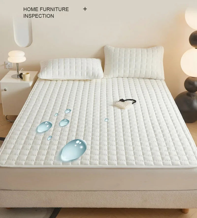 Afralia™ Waterproof Quilted Mattress Topper - Single/Double Size