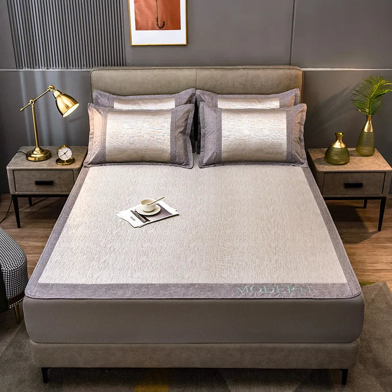Afralia™ Silky Summer Bed Set - Luxury Cooling Mattress Covers & Pillowcases