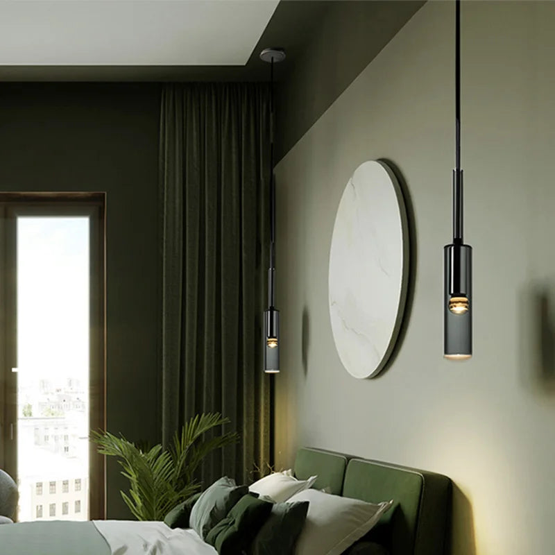 Afralia™ Crystal Single-Head Bedside Lamp: Modern Nordic Minimalist Design for Luxury Decor.