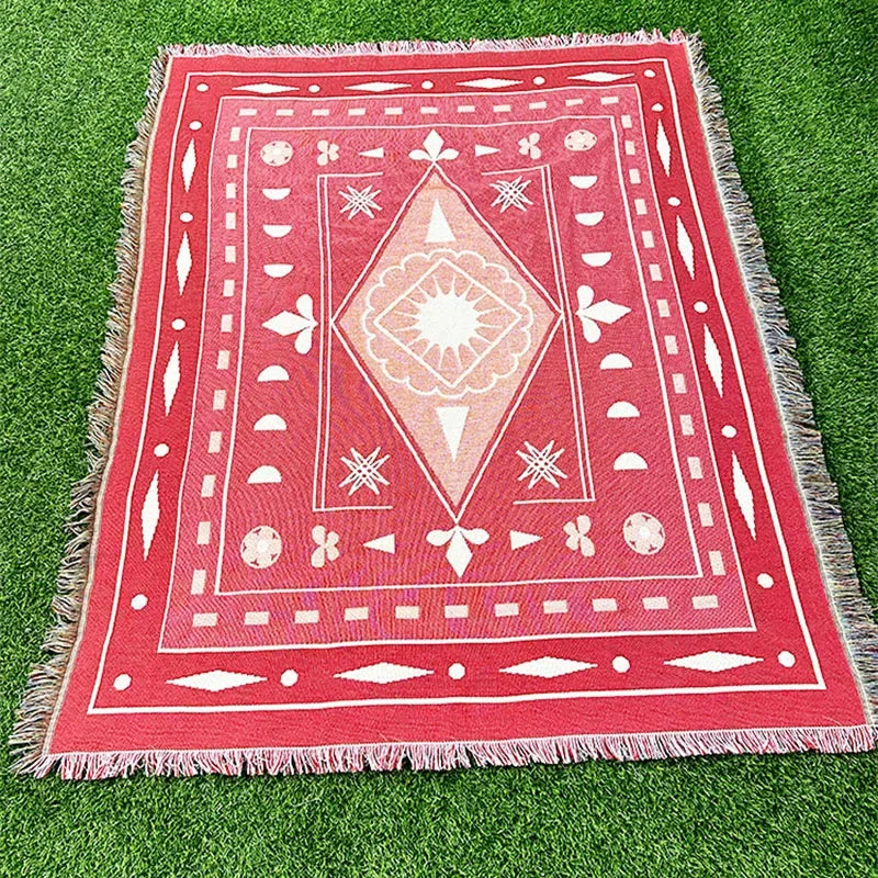 Afralia™ Nordic Knit Thread Blanket - Outdoor Camping and Living Room Decor - Bohemian Style Throw Sofa Cover