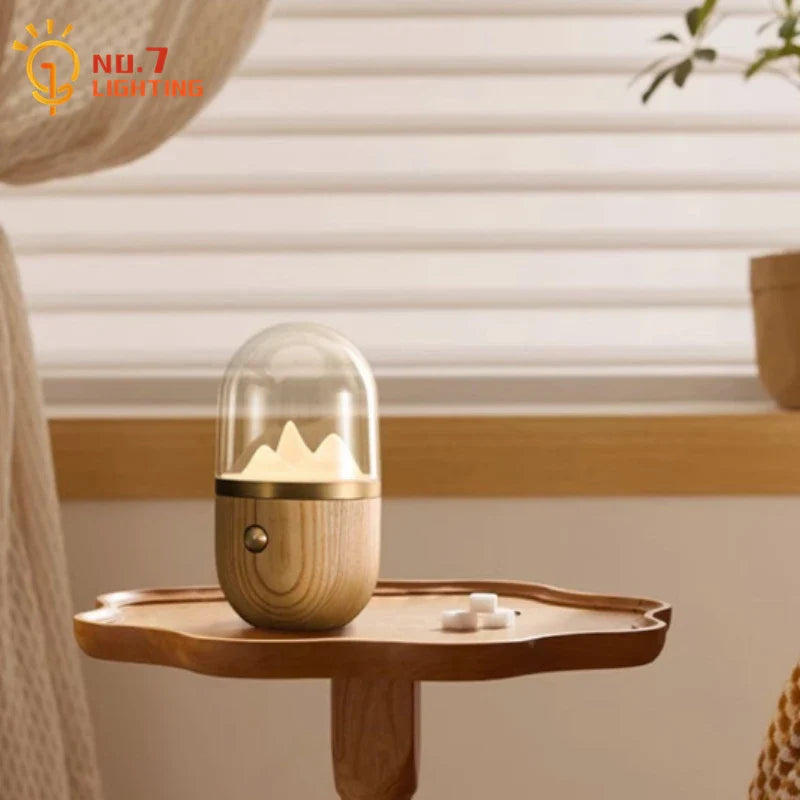 Afralia™ Solid Wood Touch Desk Lamp for Bedroom and Living Room