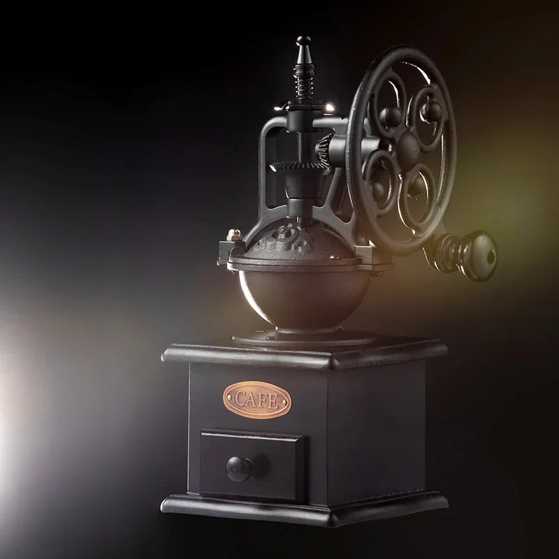 Afralia™ Vintage Coffee Grinder: Professional Handmade Portable Bean Grinder